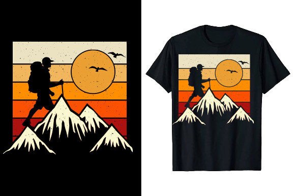 Capture the Spirit of the Trail with a Retro Vintage Mountain Tee