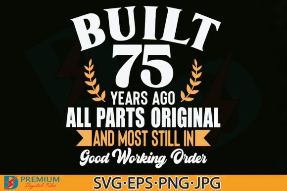 Celebrate 75 Years: The Ultimate SVG Design for Milestone Projects