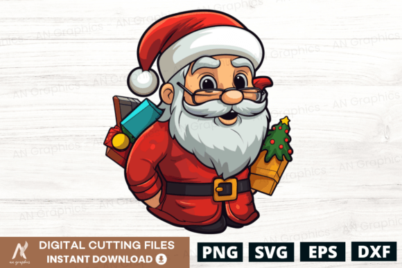 Christmas Santa Vector Clip Art Design 4: Festive Project Ideas
