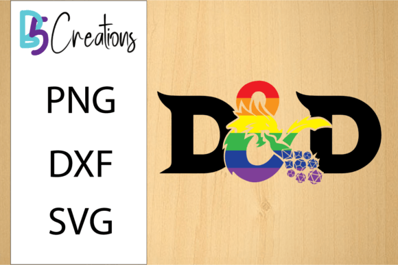 DnD Logo Rainbow Tshirt Design: A Vibrant Digital Asset for Creators