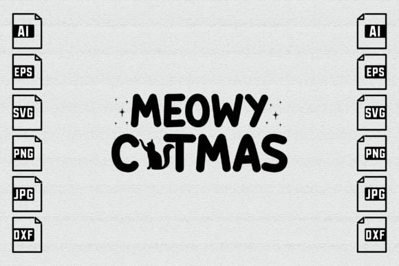 Meowy Catmas SVG: Festive Graphics for Holiday Creations