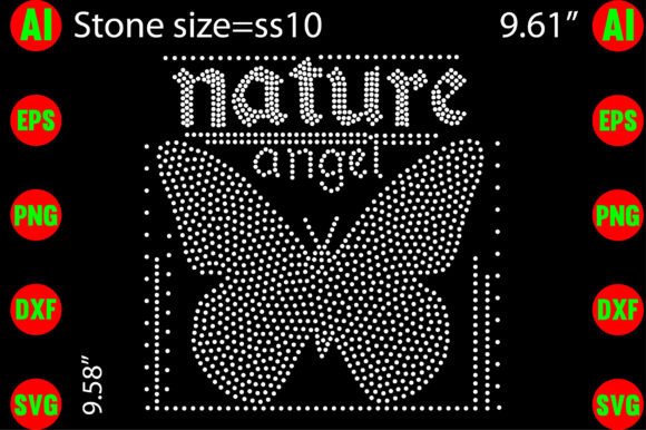 Nature Angel Rhinestone Templates Design: Your Instant Creative Spark