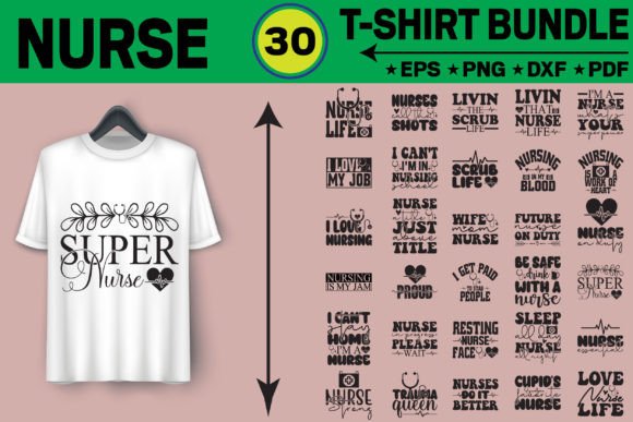 Nurse T-Shirt Design Bundle: A Creative Toolkit for Healthcare Heroes
