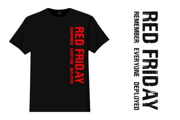 Red Friday with USA Flag Design: A Bold Graphic Asset