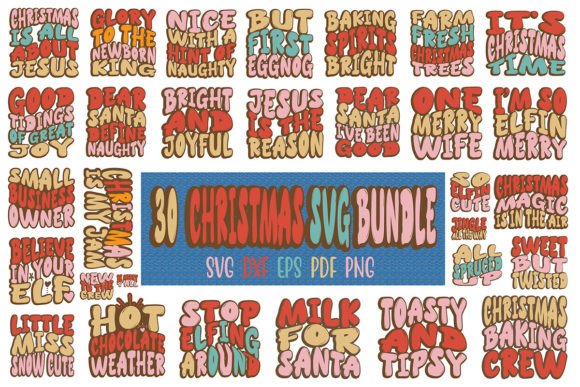 Retro Christmas T-Shirt Design Bundle: Your Holiday Creative Kit