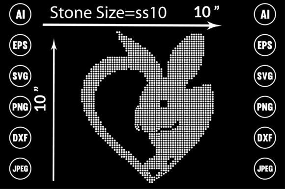 Sparkle Your Brand with Rabbit Rhinestone Design